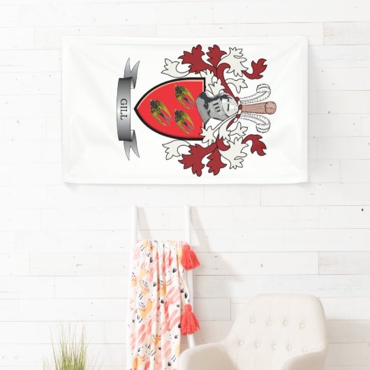 えらの家紋の紋章付き外衣 横断幕 (インサイチュ)