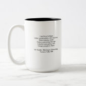 えらMontague橋絵画のマグ ツートーンマグカップ (左)