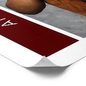 えんじの箱と写真 卒業ポスター ポスター (角)