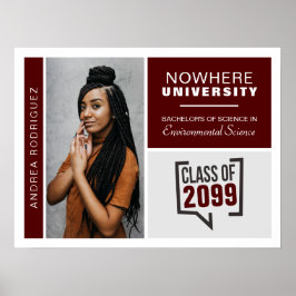 えんじの箱と写真 卒業ポスター ポスター