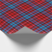 えんじ紺赤格子タータン柄 ラッピングペーパー (角)