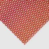 えんじ色および白い水玉模様 薄葉紙 (詳細)
