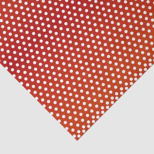 えんじ色および白い水玉模様 薄葉紙 (詳細)