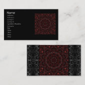 えんじ色のエンボスはタイル232渦巻きます 名刺 (正面/裏面)