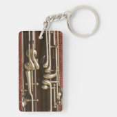 えんじ色のバスーンの鍵 キーホルダー (裏面)