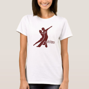 えんじ色のロゴ-前部だけ Tシャツ