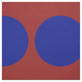 えんじ色の幾何学的な生地のはっきりしたで青い水玉模様 ファブリック (見本)