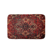 えんじ色の東洋の敷物のデザイン バスマット (正面)