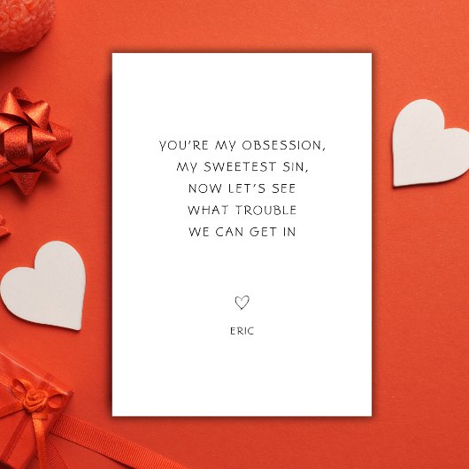 えんちょこちょこ 私の最も甘い罪 汚れたバレンタイン シーズンカード