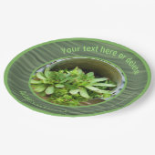 えんどうとひよこ自然アートパーソナライズパーティー ペーパープレート (アングル)