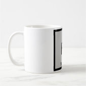 えー-伯爵の灰色の茶化学周期表の記号 コーヒーマグカップ (左)