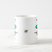 え、宇宙人じゃないよね?コーヒー!(宇宙人のスケッチ) コーヒーマグカップ (中央)