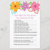 おс花の赤ちゃんシャワーのゲームをどれだけ知っているか (正面)