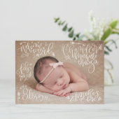 おあつらえ-誕生の発表 案内状 (スタンド正面)