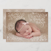 おあつらえ-誕生の発表 案内状 (正面/裏面)