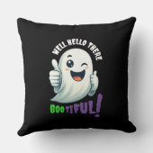 おいおもしろいおやおや!かわいいウインキング幽霊 クッション (裏面)