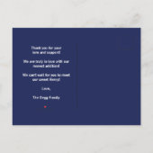 おいお前ら誕生発表お兄ちゃん姉ちゃん インビテーションポストカード (裏面)