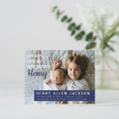 おいお前ら誕生発表お兄ちゃん姉ちゃん インビテーションポストカード (スタンド正面)