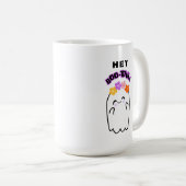 おいかわいい幽霊&フラワーハロウィンギフト コーヒーマグカップ (正面右)