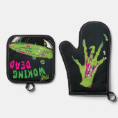 おいしいおもしろいウーキング死んだプリン 鍋つかみ&鍋敷きセット (正面)