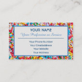 おいしいお菓子がまぶた！ 名刺 (裏面)