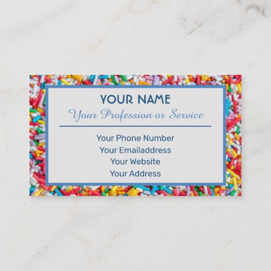 おいしいお菓子がまぶた！ 名刺 (裏面)