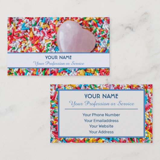 おいしいお菓子がまぶた！ 名刺 (正面/裏面)