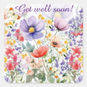 おいしいかわいらしフローラがすぐ元気になる スクエアシール (正面)