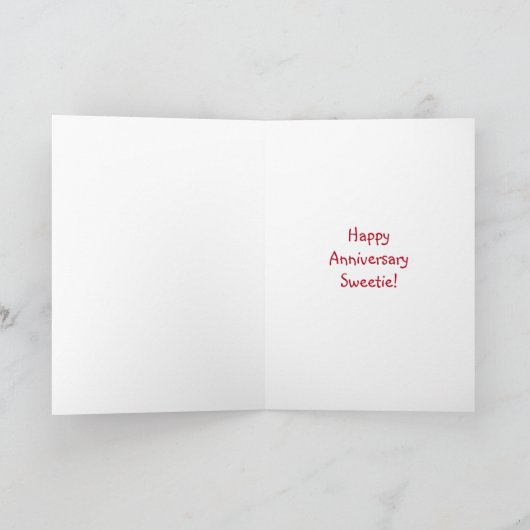 おいしいアイスクリームをテーマにしたハッピーアニバーズ カード (内部)