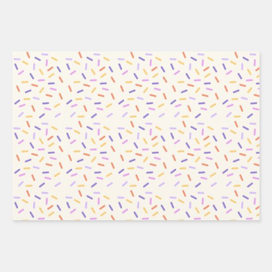 おいしいアイスクリームコーンと散水包み紙 ラッピングペーパーシート (正面3)