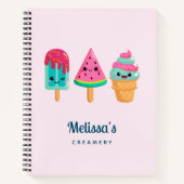 おいしいアイスクリームトリオサマーヴィベレシピ ノートブック (正面)