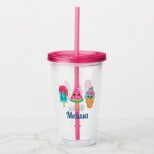 おいしいアイスクリームトリオサマーヴィーブ アクリルタンブラー (正面)