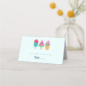 おいしいアイスクリームトリオサマーヴィーブ プレイスカード (正面)