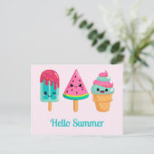 おいしいアイスクリームトリオサマーヴィーブ ポストカード (スタンド正面)