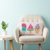 おいしいアイスクリームトリオサマーヴィーブ ランバークッション (椅子)