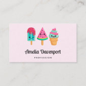 おいしいアイスクリームトリオサマーヴィーブ 名刺 (正面)