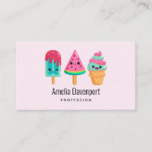 おいしいアイスクリームトリオサマーヴィーブ 名刺 (正面)