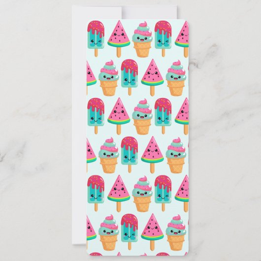 おいしいアイスクリームトリオサマーヴィーブ 招待状 (裏面)