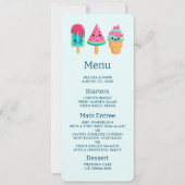 おいしいアイスクリームトリオサマーヴィーブ 招待状 (正面)