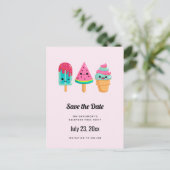 おいしいアイスクリームトリオサマーヴィーブ 案内ポストカード (スタンド正面)