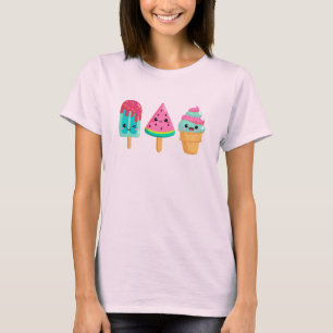 おいしいアイスクリームトリオサマーヴィーブ Tシャツ