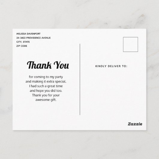 おいしいアイスクリームトリオ夏の雰囲気ありがとう ポストカード (裏面)