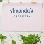 おいしいアイスクリームトリオ夏の雰囲気クリームビジネス キッチンタオル (折り畳み)