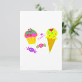 おいしいアイスクリーム招待状 招待状