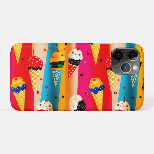 おいしいアイスクリーム Case-Mate iPhoneケース (裏面(横))