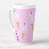 おいしいアイスコーンのカスタマイズラテマグ カフェラテマグ (左アングル)