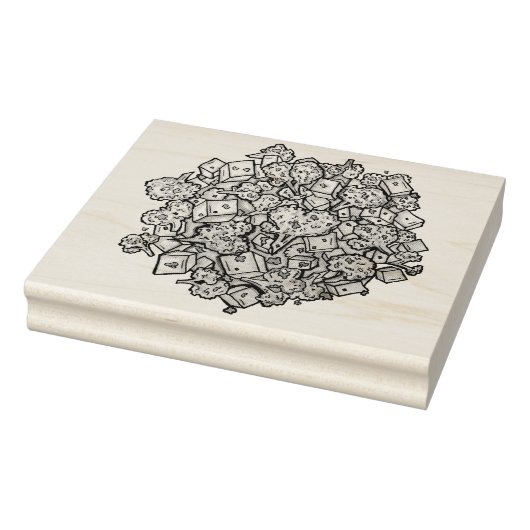 おいしいアロオゴビインディアンフードカリフラワーカレー ラバースタンプ (スタンプ)