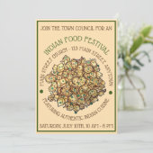 おいしいアロオゴビインディアンフードカリフラワーカレー 招待状 (スタンド正面)