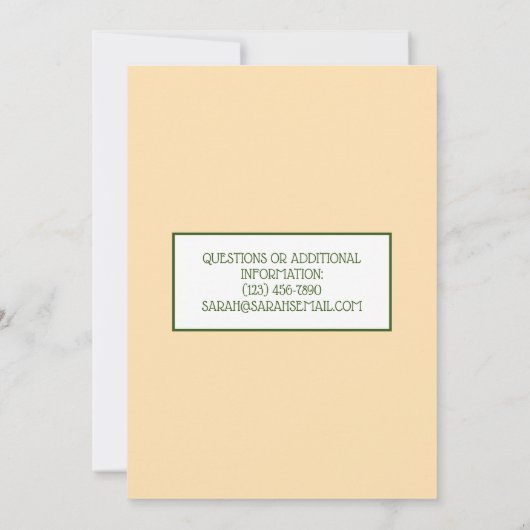 おいしいアロオゴビインディアンフードカリフラワーカレー 招待状 (裏面)