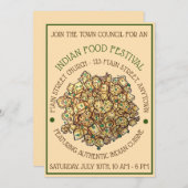 おいしいアロオゴビインディアンフードカリフラワーカレー 招待状 (正面/裏面)